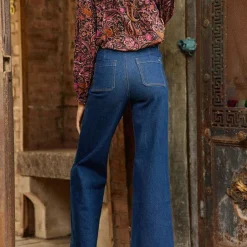 Jean ATLANTY brut denim bleu en coton