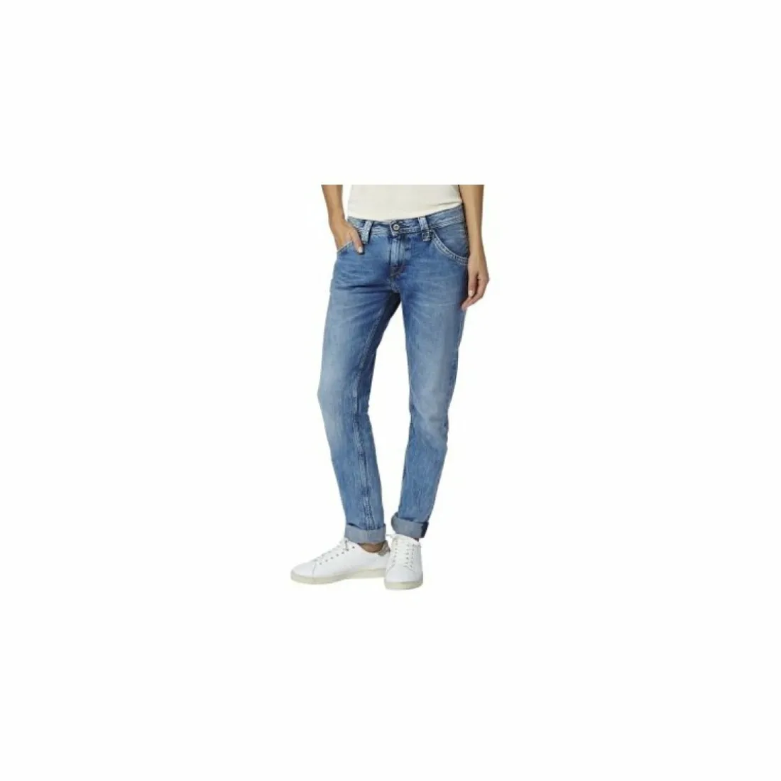 Jean Boy Friends femme Pepe Jeans - Bleu