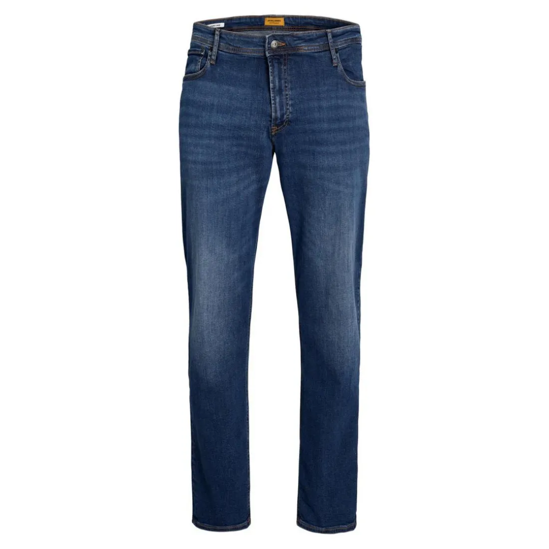 Jean coupe confort Tapered fit - Cropped Bleu en coton