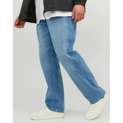 Jean coupe confort Tapered Fit Bleu en coton Bruce