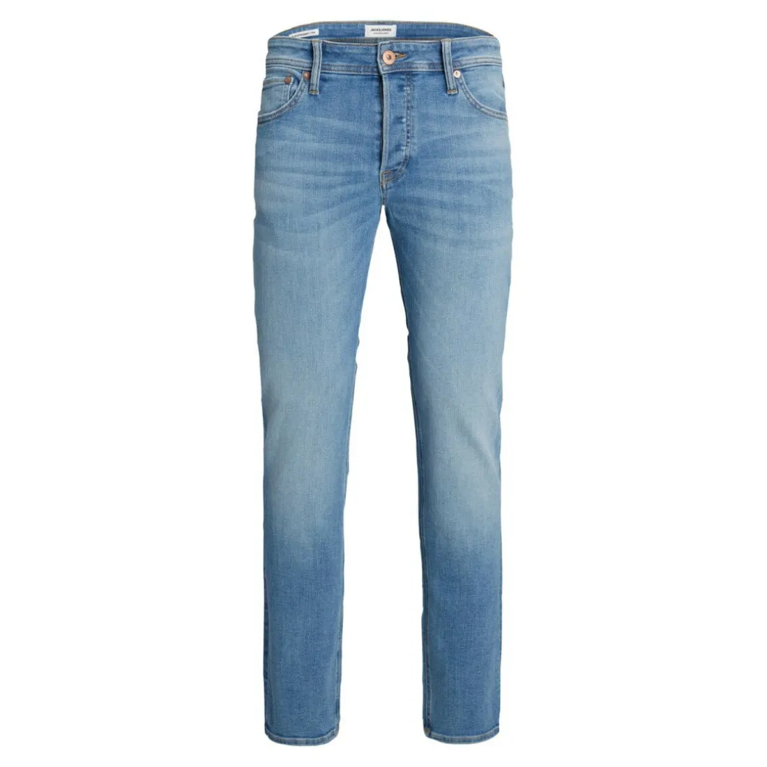 Jean coupe confort Tapered Fit Bleu en coton Bruce