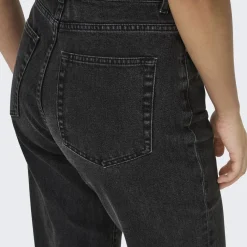 Jean droit Silje Dot854 noir en coton Fern