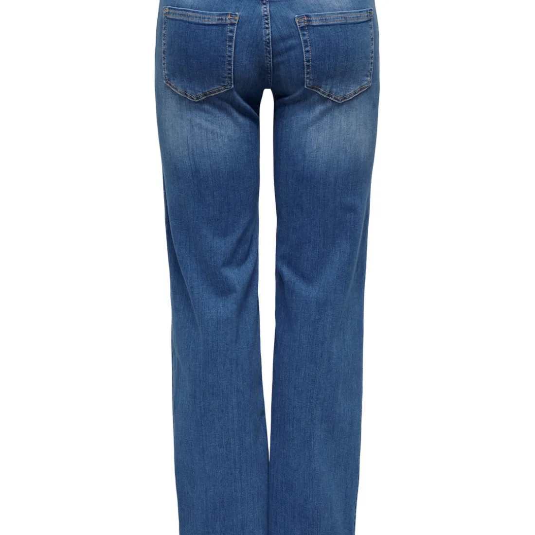 Jean Fit taille moyenne ONLBLUSH -Bleu bleu denim en coton Ora