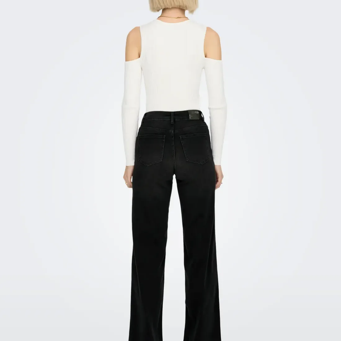 Jean Flare Madison - Noir Delavé en coton Pia