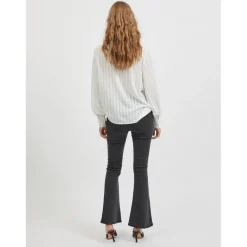 Jean flare noir en coton
