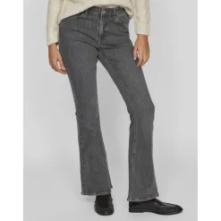 Jean flare Osc01 Betty gris en coton Skye