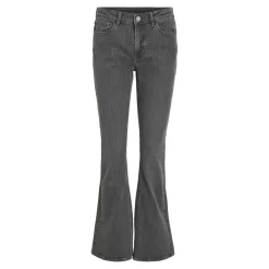 Jean flare Osc01 Betty gris en coton Skye