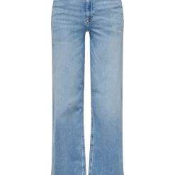 Jean Flare Taille haute ONLMADISON - Bleu en coton Rose