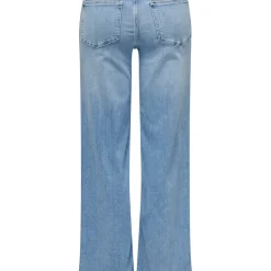 Jean Flare Taille haute ONLMADISON - Bleu en coton Rose