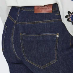 Jean flare Wauw Gua030 bleu denim en coton Kaye