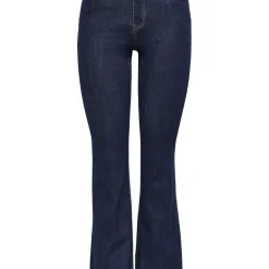 Jean flare Wauw Gua030 bleu denim en coton Kaye