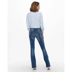Jean flared bleu en coton Hope