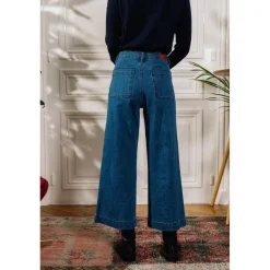 Jean large ATLANTA bleu stone en coton