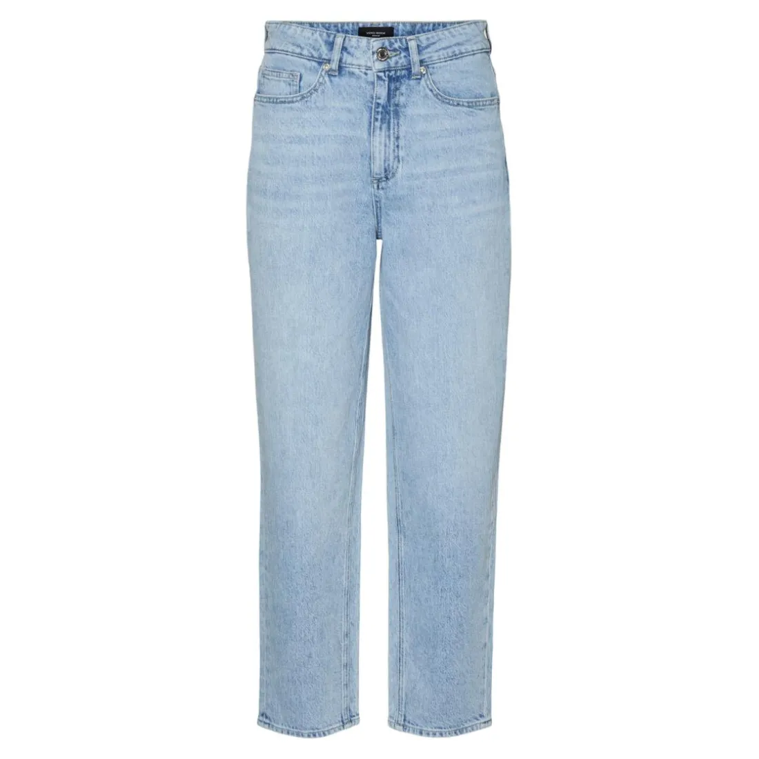 Jean mom fit bleu en coton Anya