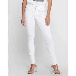 Jean skinny blanc en coton Cara