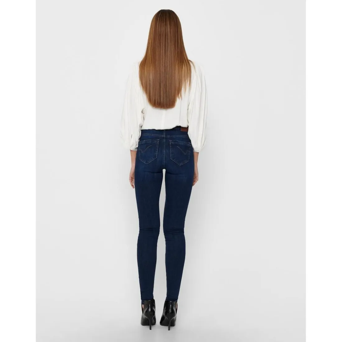 Jean skinny bleu en coton Lane