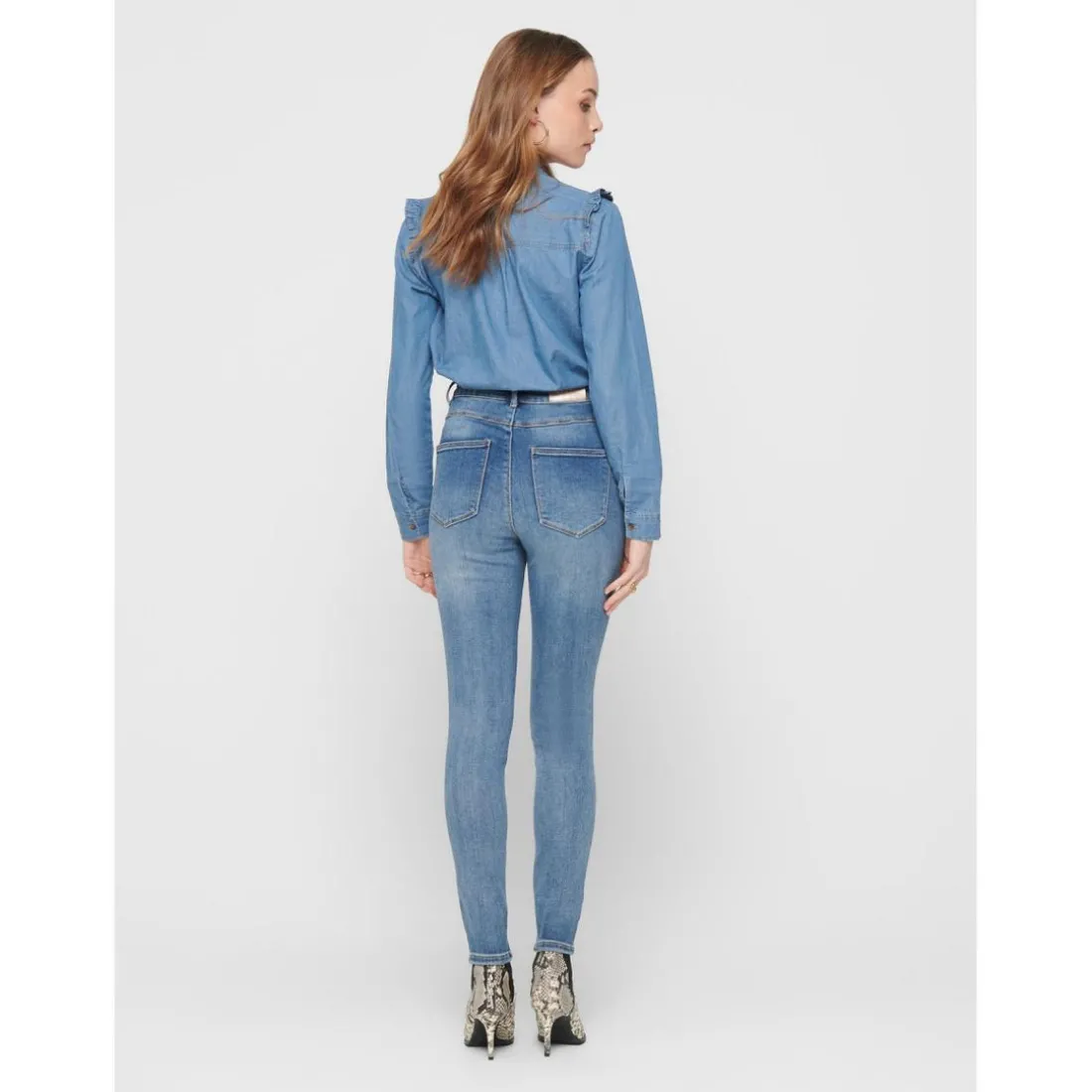 Jean skinny bleu en coton Uma