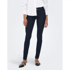 Jean skinny bleu en coton Nina