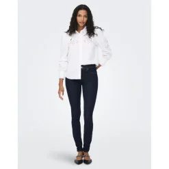 Jean skinny bleu en coton Nina