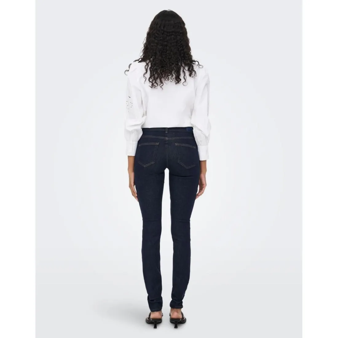 Jean skinny bleu en coton Nina