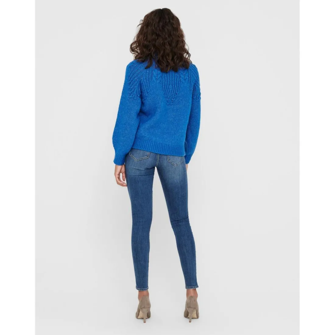 Jean skinny bleu en coton Lise
