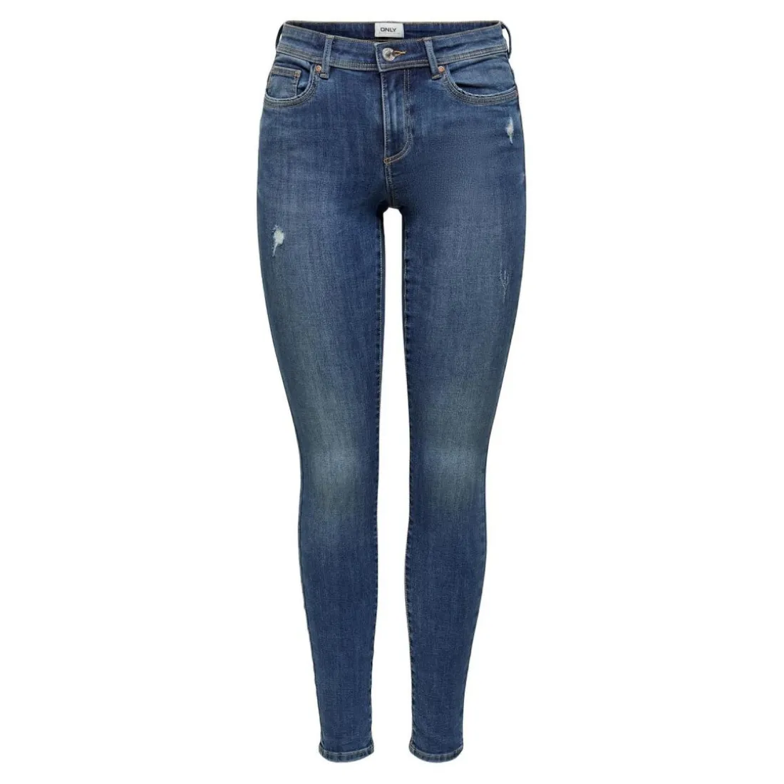 Jean skinny bleu en coton Lise