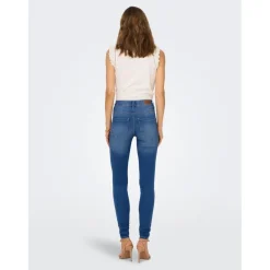 Jean skinny bleu en coton Eva