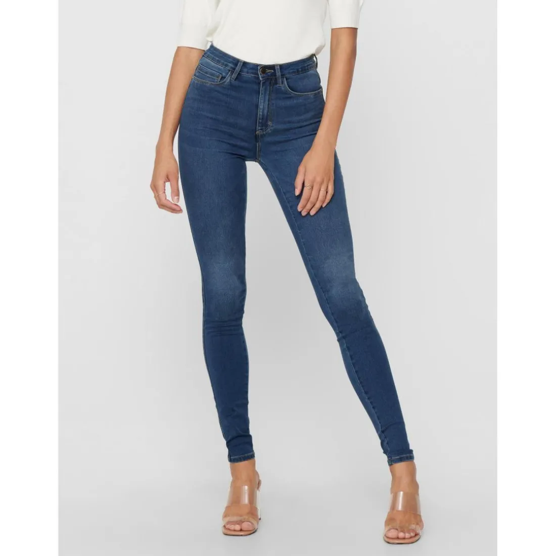 Jean skinny bleu en coton Xena