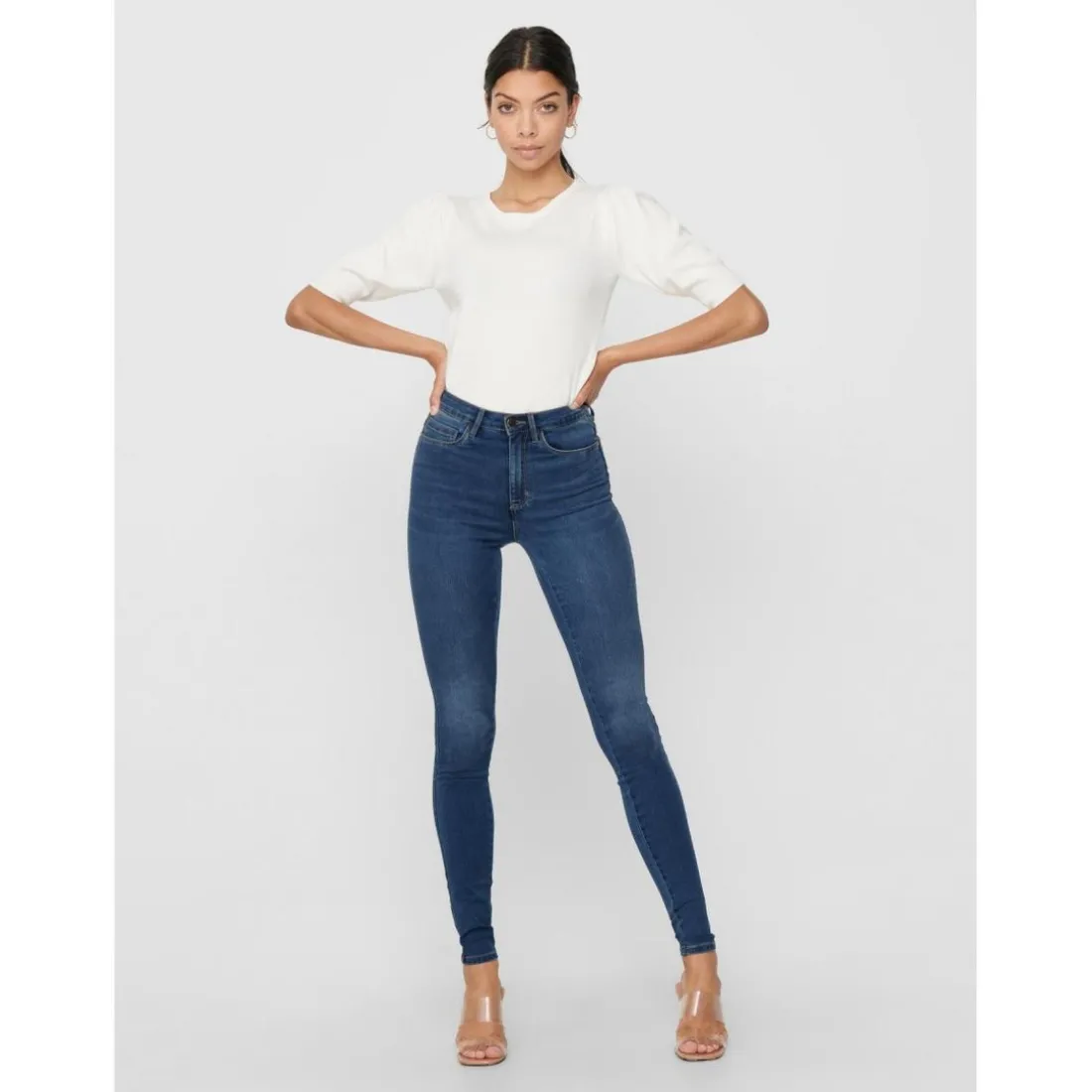 Jean skinny bleu en coton Xena