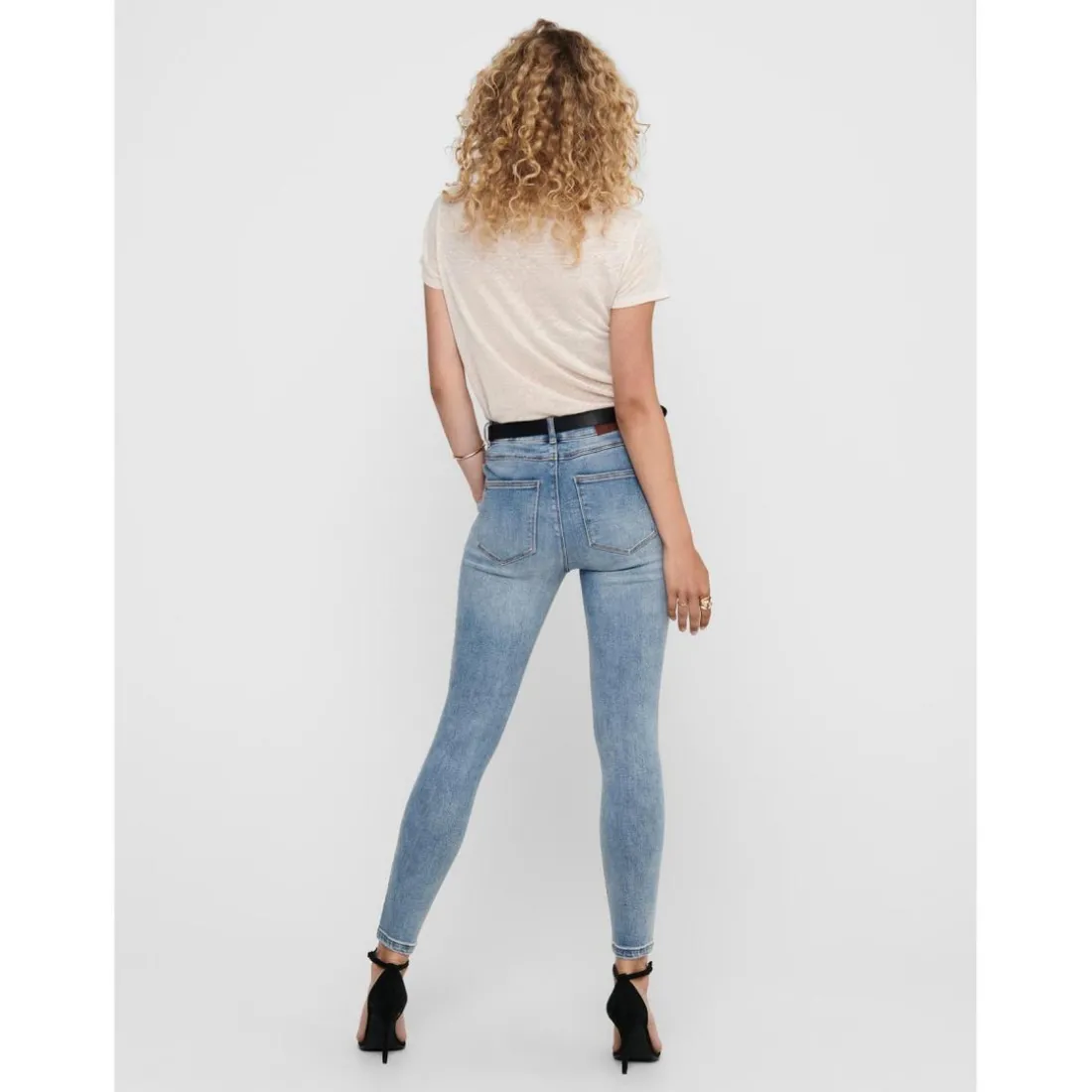 Jean skinny bleu en coton Ode