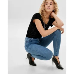 Jean skinny bleu en coton Alia