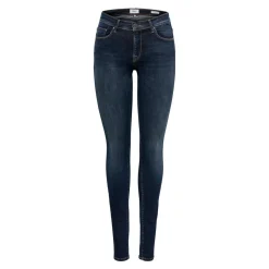 Jean skinny bleu en coton Isa