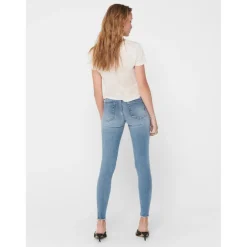 Jean skinny bleu en coton Lou