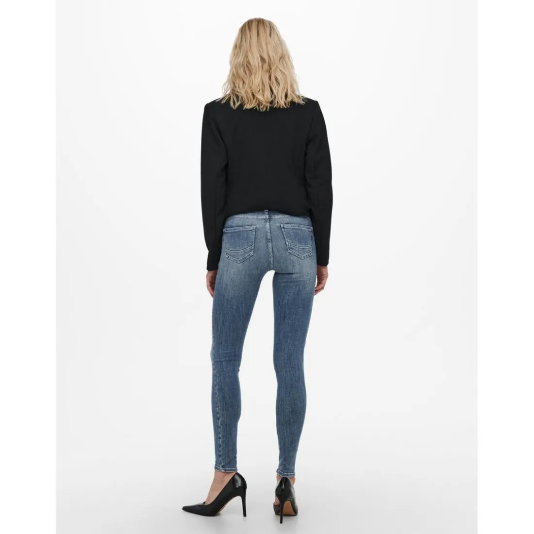Jean skinny bleu en coton Ula