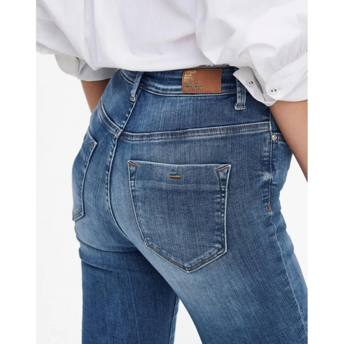 Jean skinny bleu en coton Aria