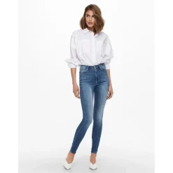 Jean skinny bleu en coton Aria
