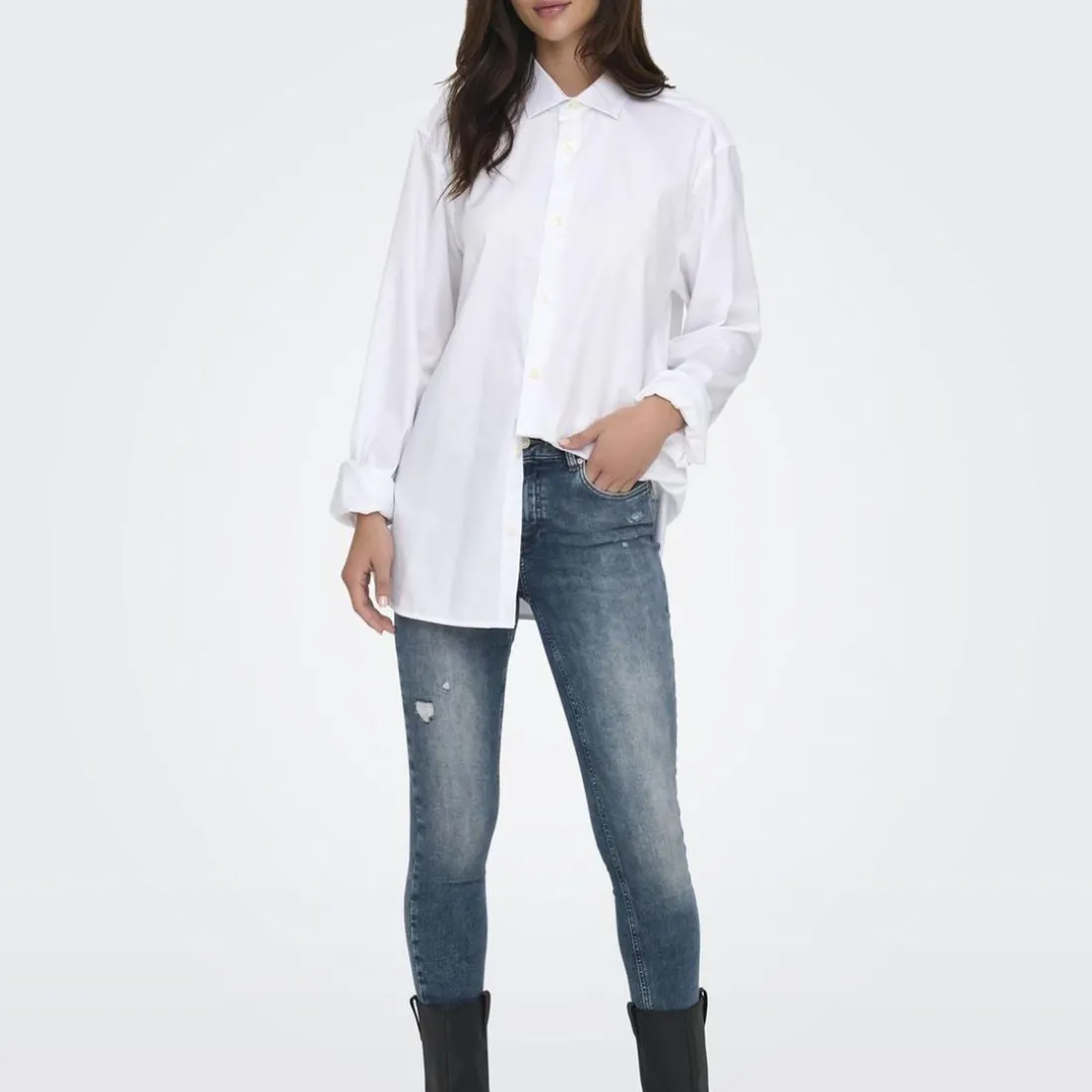 Jean skinny Blush Mid Rea593 bleu en coton Gwen