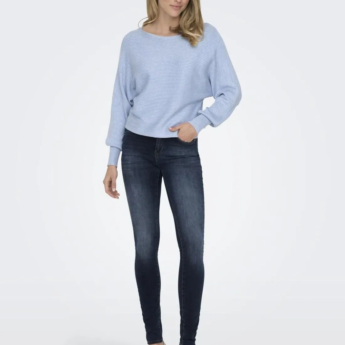 Jean skinny Blush noir en coton Gia