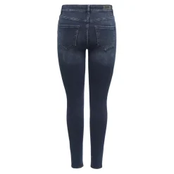 Jean skinny braguette à boutons taille moyenne noir en coton Ivy