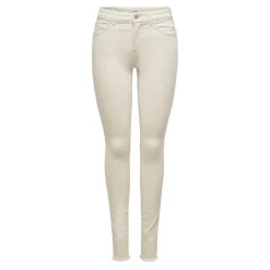 Jean skinny écru en coton