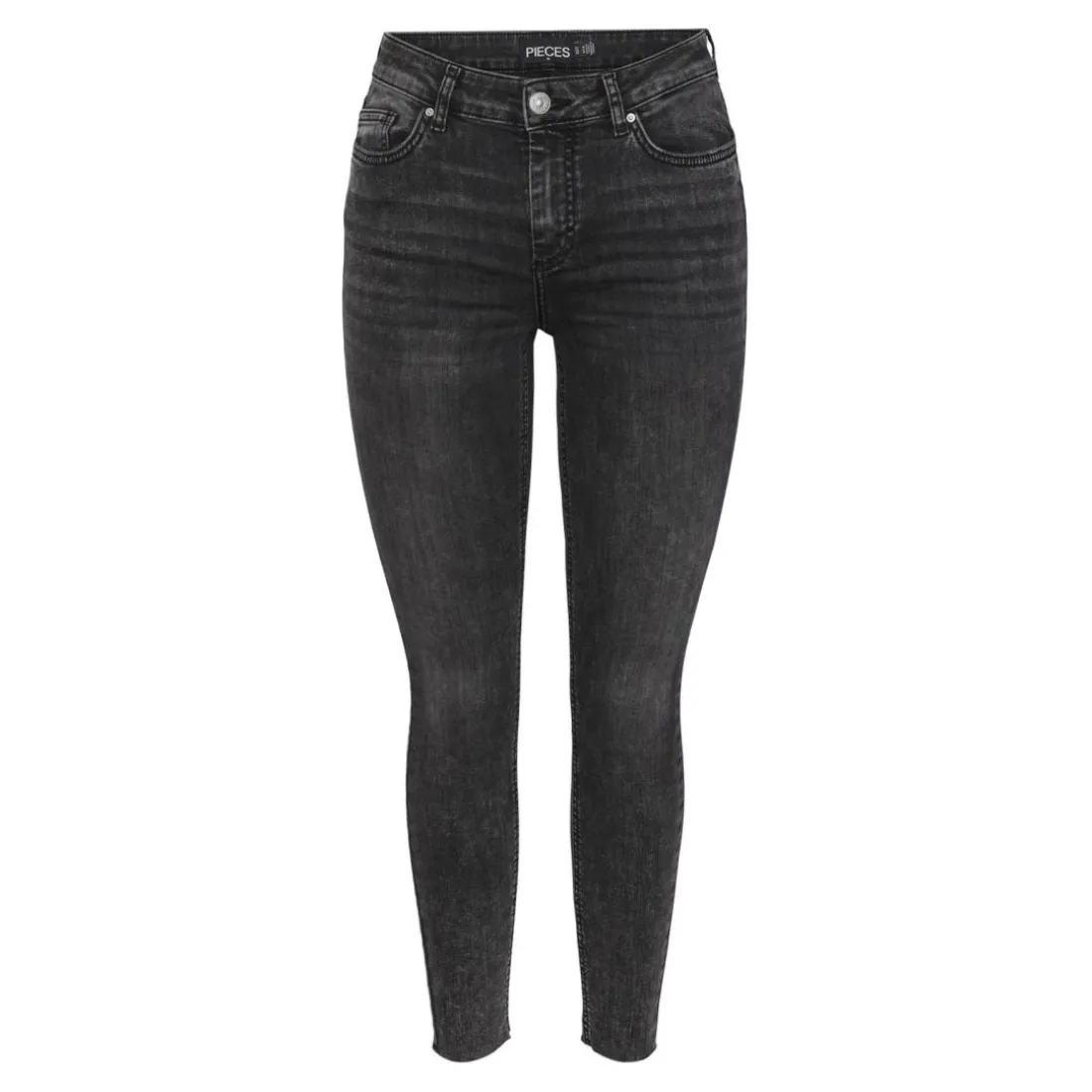 Jean skinny Delly Gris foncé en coton Eva