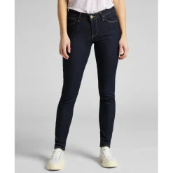 Jean Skinny Femme SCARLETT - Denim Très Foncé bleu en coton