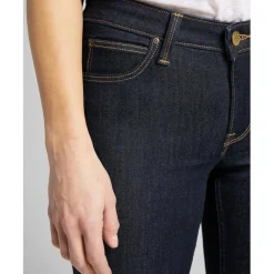 Jean Skinny Femme SCARLETT - Denim Très Foncé bleu en coton