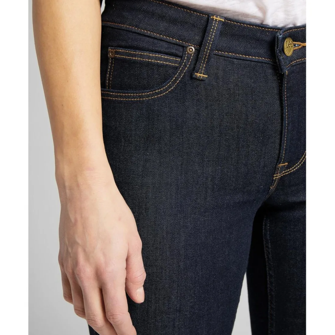 Jean Skinny Femme SCARLETT - Denim Très Foncé bleu en coton