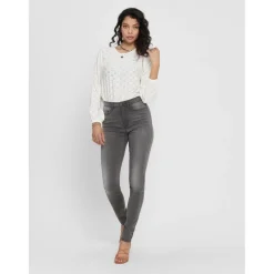 Jean skinny gris en coton Kali