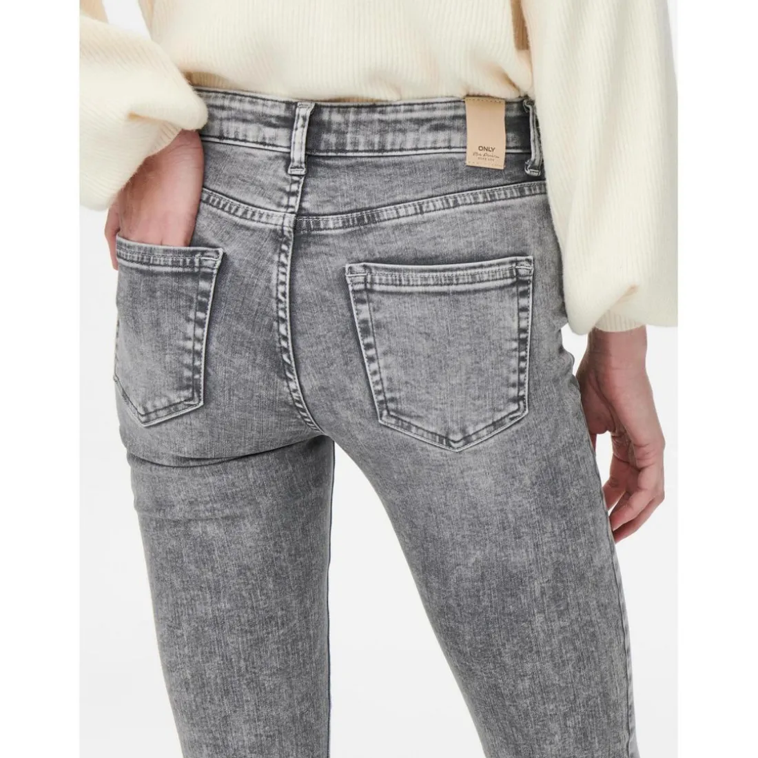 Jean skinny gris en coton Willa