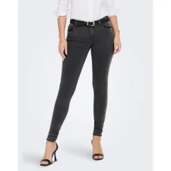 Jean skinny gris en viscose