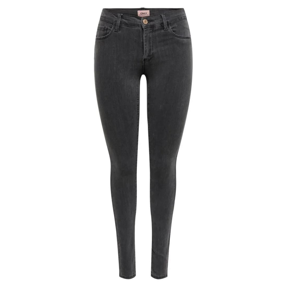 Jean skinny gris en viscose