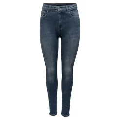 Jean skinny Longueur cheville noir en coton Eva