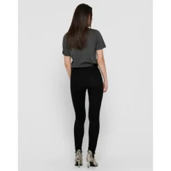 Jean skinny Longueur cheville noir en coton Julia